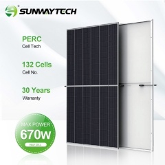 670W Perc pvcellschain Solar Panel