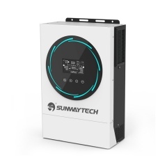 SUNPOLO 6KW Чистая синусоида Солнечный гибридный инвертор с зарядным устройством MPPT